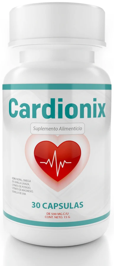 Cardionix, frasco de 30 cápsulas de 500 mg