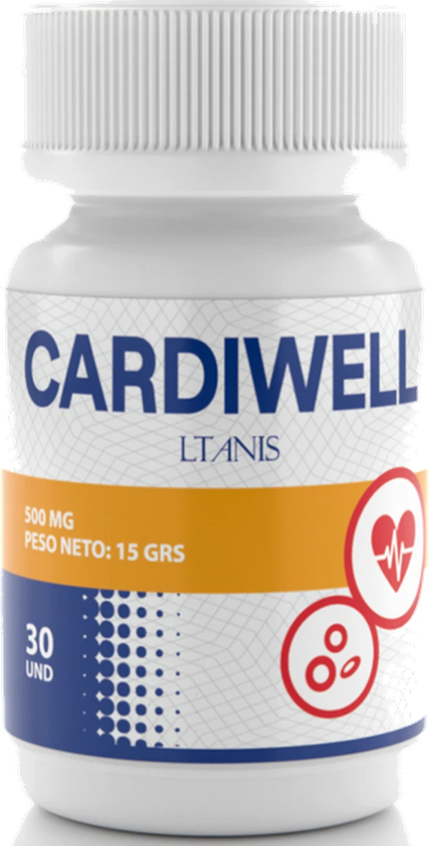 Cardiwell, frasco de 30 cápsulas de 500 mg