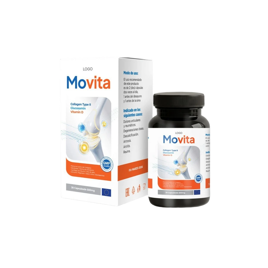 Movita, frasco de 30 cápsulas de 500 mg